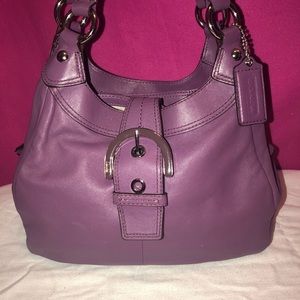 Coach Purple Soho Lynn Hobo Purse